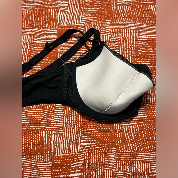 Cacique Lace Sheer hanging in the front French Balconette Bra - Picture 8 of 8